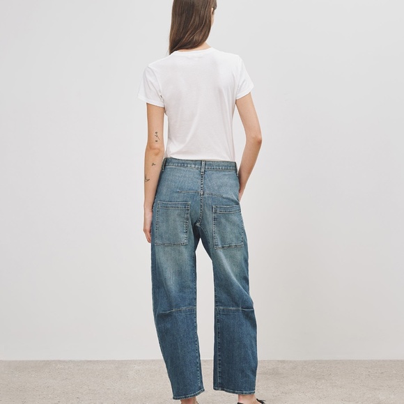 Nili lotan emerson jean 29 classic wash barrel crop nwt - Picture 4 of 11